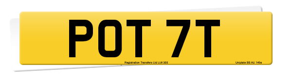 Registration number POT 7T